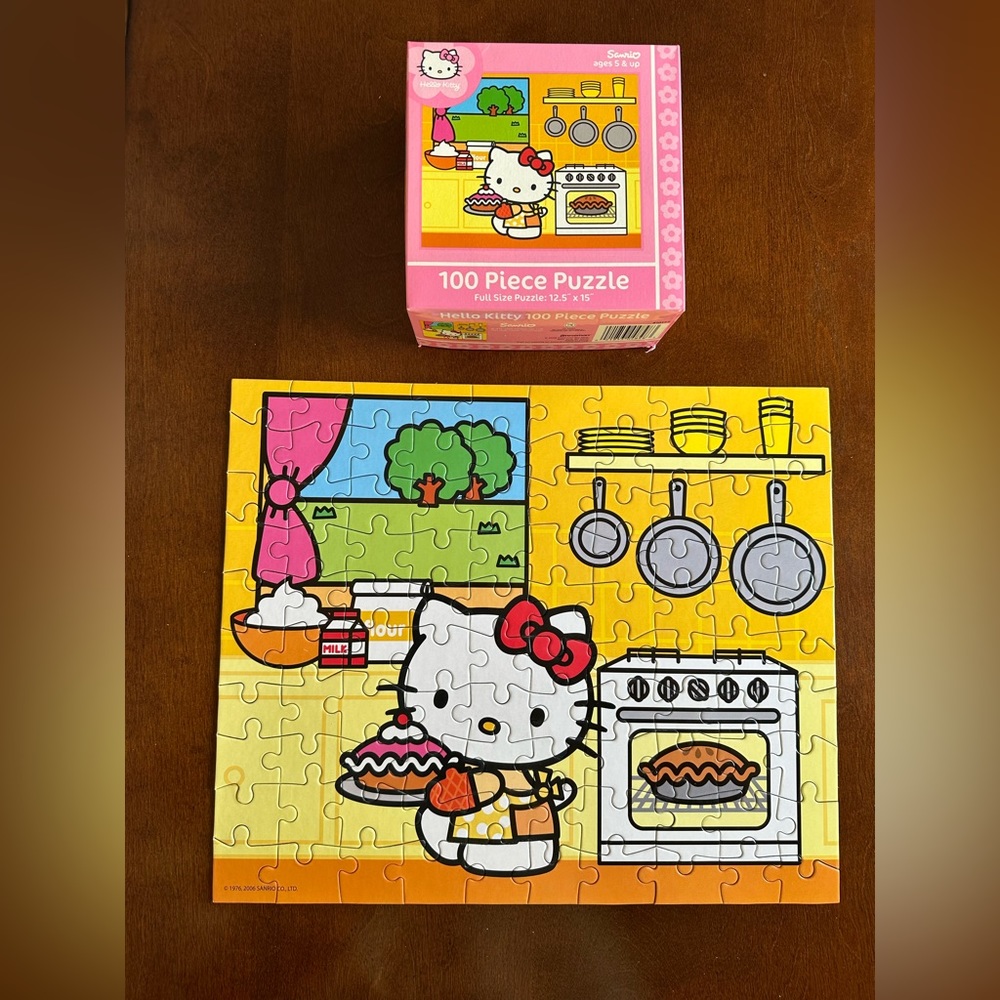 Hello Kitty Puzzle 100 Pieces Baking